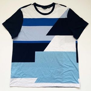Perry Ellis Polygon Blue T-Shirt